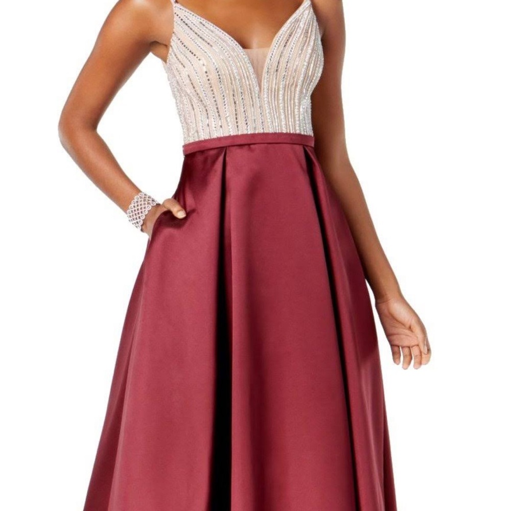 Long Maroon Dress
